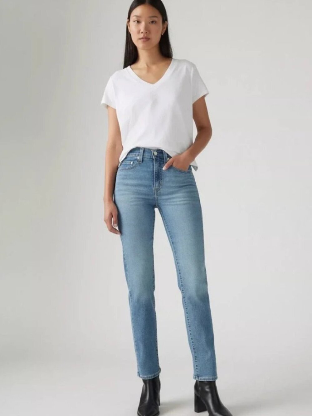 Levi's 724 High Rise Straight Jeans (30)